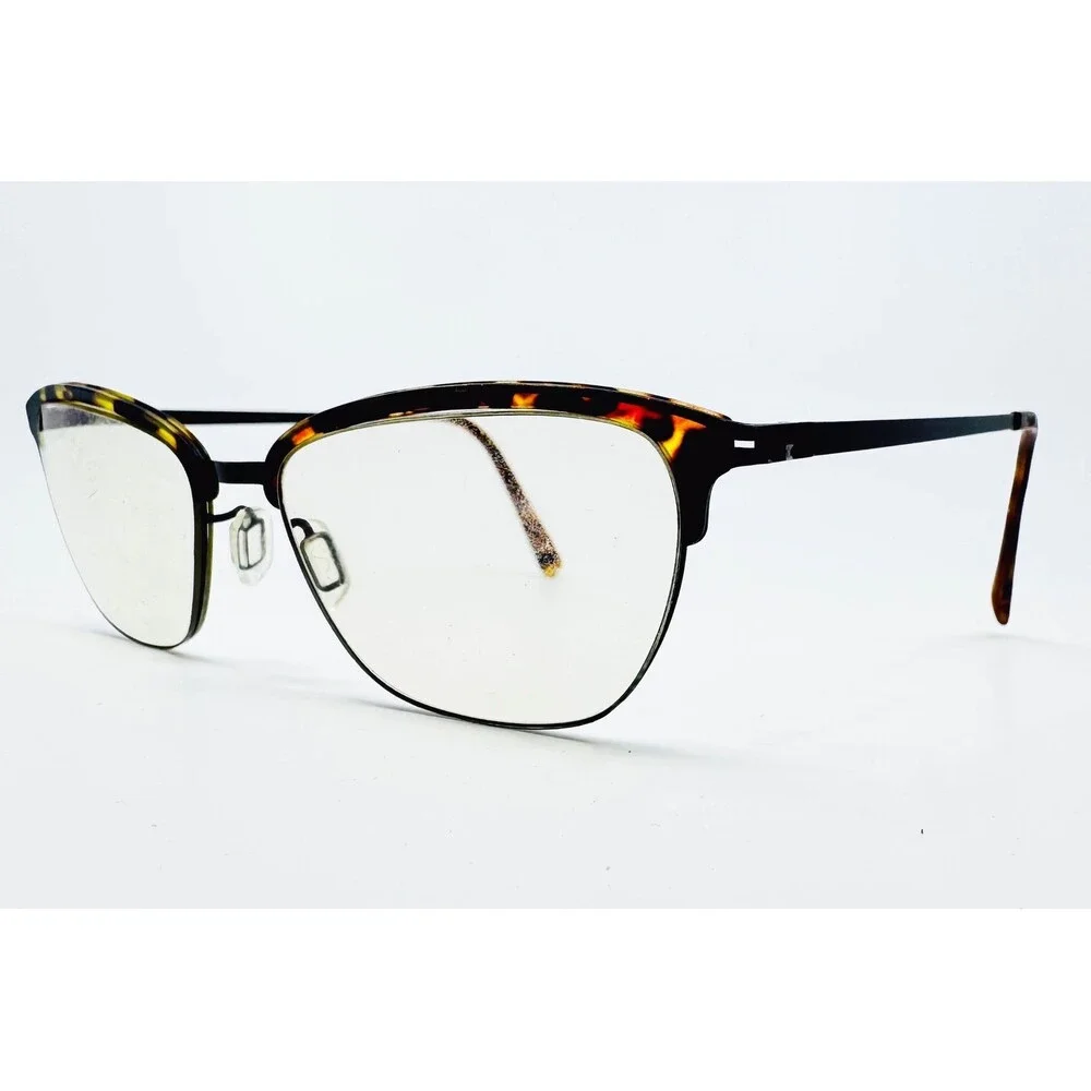 Modo Eyeglass Frames Womens Tortoise Titanium 4060 Cat Eye 50-16-140